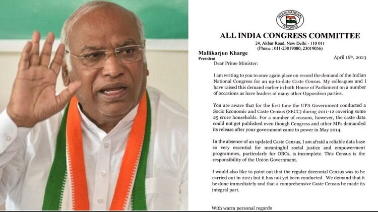 Mallikarjun Kharge write a letter to PM Modi said Caste-based census should be conducted across the country