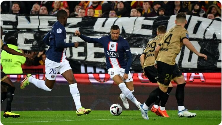 French League: PSG beat Lens 3-1, Mbappe's record 139th goal, Messi also scores