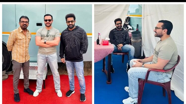 NTR 30: Saif Ali Khan joins the sets of Jr NTR Movie to play the antagonist in Telugu debut Photos Viral