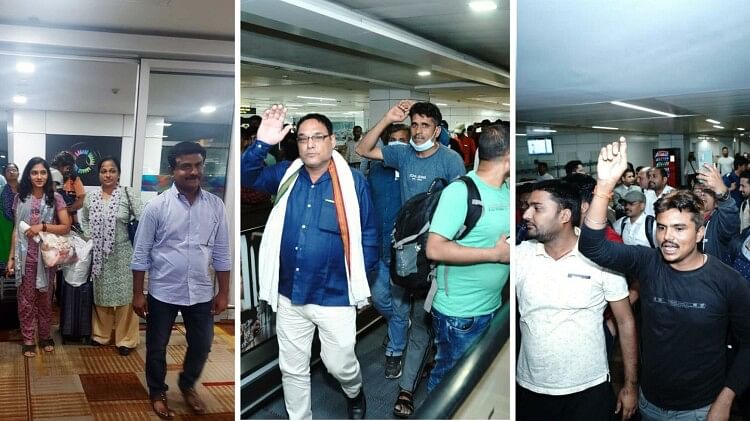 First batch of rescued Indians from Sudan arrive home and chanted Indian army Zindabad PM Modi Zindabad