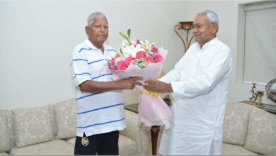 Bihar CM Nitish Kumar meets RJD chief and former Bihar CM Lalu Prasad Yadav in Delhi Updates