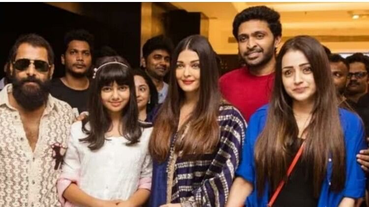 PS 2 star cast takes turns greeting Aaradhya Bachchan and Trisha says You are as tall as your mom