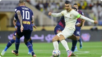 Al Nassr et Al Adalah by 5-0 in Saudi Arabia League, Ronaldo scored two goals