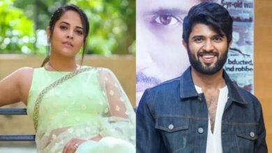 Anasuya Bharadwaj trolls Vijay Deverakonda for using The on Kushi poster but his fans slams her