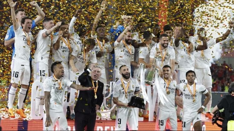 Real Madrid won the Copa del Rey title after nine years defeating osasuna Rodrygo scored two goals