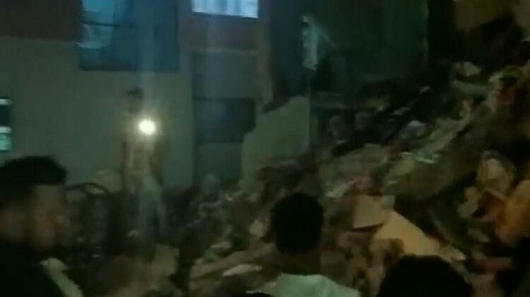 Gujarat 3 floor building collapsed in Vejalpur area of Ahmedabad More details awaited Updates