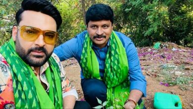 Kapil Sharma Participated on Green India Challenge Planted a Sapling along with MP J Santosh Kumar