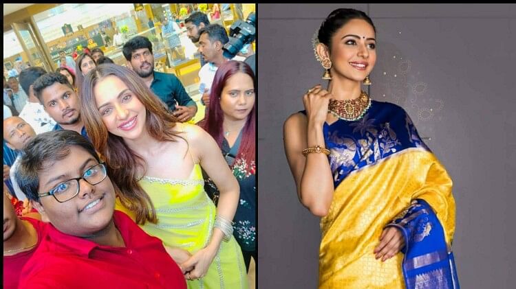 Rakul Preet Singh Fan Abdul Naveed Visit Hyderabad Just To Meet Her Actress Said Thank You To him