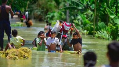 Assam: 16 districts of Assam in the grip of flood, one died; About five lakh people are in danger