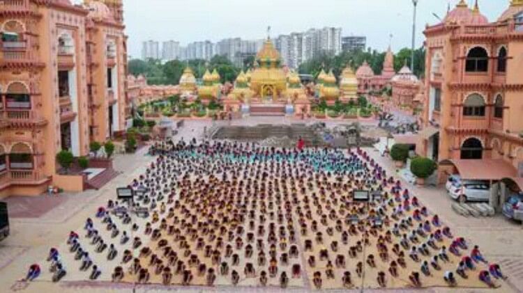 Gujarat: Surat sets new Guinness World Record on Yoga Day, state home minister gave the information