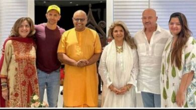 hrithik roshan hosts gaur gopal das at family home see photos here