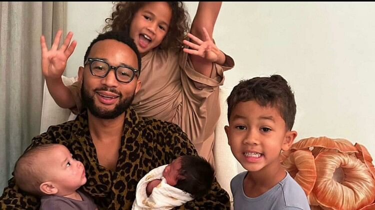 John Legend and Chrissy Teigen welcome forth baby boy via surrogate American singer shares photo on internet