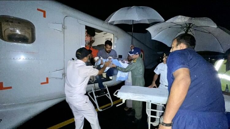 Lakshadeep: A 2.5 year old child taken to hospital by INS Garuda after Lakshadeep administration requst