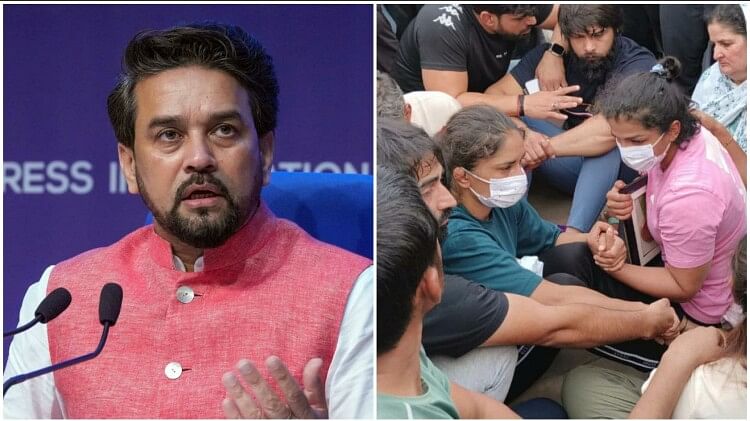 Wrestlers Protest Anurag Thakur appealed to wrestlers to be patient said  trust the investigation