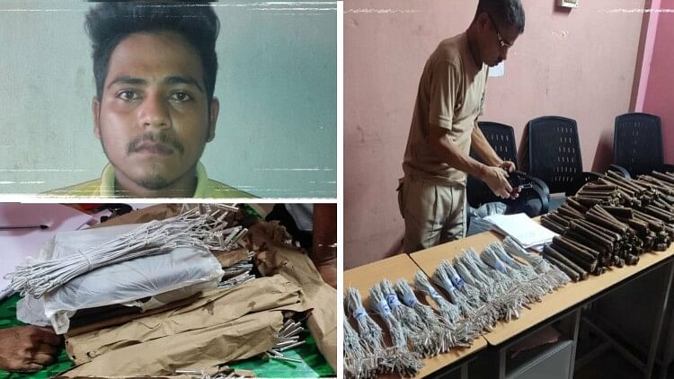 Assam Rifles and police have seized gelatine sticks and detonators, man apprehended