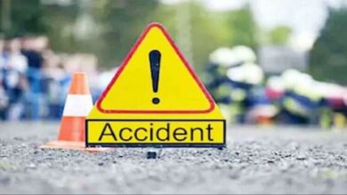 telangana brs leader with son died in road accident