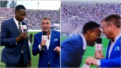 Video watch Shaka Hislop Collapses On Live Camera During Pre-Game Chat Real Madrid vs AC Milan in USA