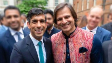 bollywood actor vivek oberoi met uk pm rishi sunak at 10 downing street for promoting india uk week 2023