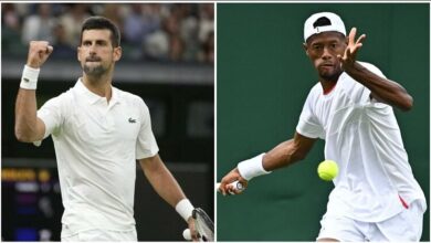 Novak Djokovic wins 32nd consecutive match at Wimbledon Christopher Eubanks upsets Stefanos Tsitsipas