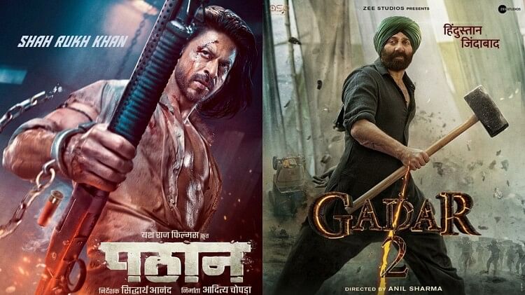 Sunny Deol Gadar 2 beats Shah Rukh Khan Pathaan in first Monday box office collections details inside