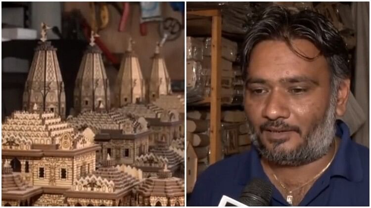 A charitable organisation in Surat makes models of Ram Temple in Ayodhya