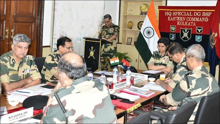 bsf adg sonali mishra reviews border security and Manipur situation in Field Commanders Conference