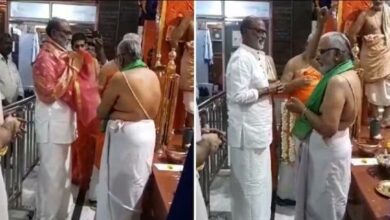 Rajinikanth visits Raghavendra temple in Bengaluru after Jailer success after bus Depot photos gets viral