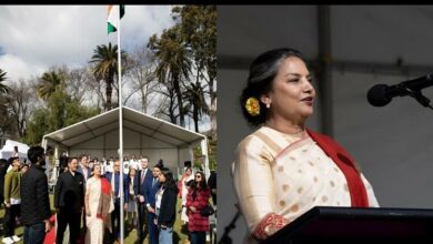 Actress Shabana Azmi celebrates the Indian Independence Day Hosting the Tri Color at Melbourne read here