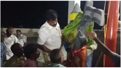 Officials remove Bharat Mata statue from BJP office premises in Virudhunagar