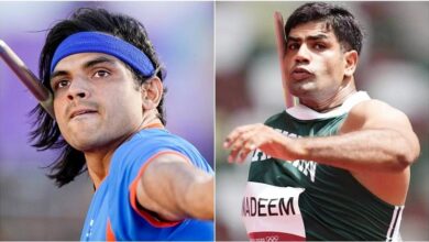 Neeraj Chopra calls Pakistan Arshad Nadeem for photo after winning Gold World Athletics video watch