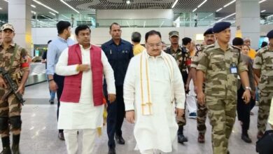 bjp president jp nadda west bengal visit arrives at Kolkata airport with bl santosh news updates in hindi