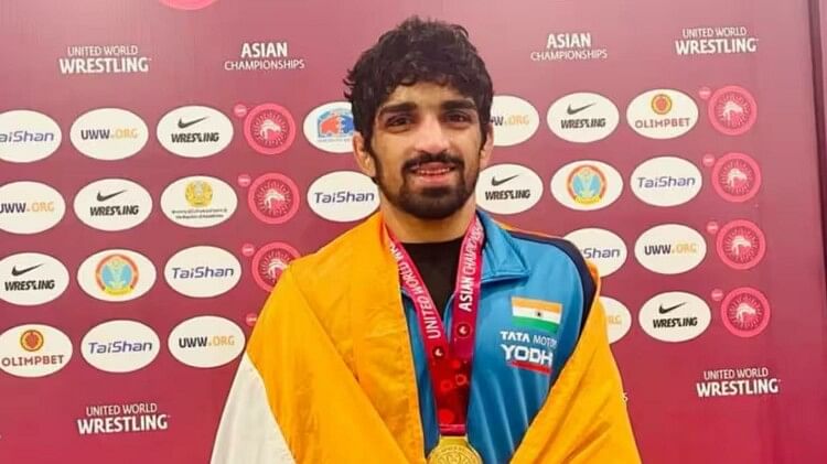 aman sehrawat included in the World Championship wrestling team won the trials Akash and Anuj also got place